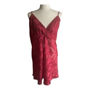 NWOT-SECRET TREASURES-GORGEOUS RED FLORAL LINGERIE-SIZE 3X